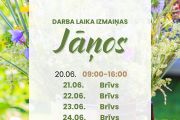 Veikala darba laiks svētkos